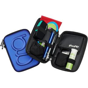 Glucology Diabetic Travel Case - Organizer for Blood Sugar Test Strips, Medication, Glucose Meter, Pills, Tablets, Pens, Insulin Syringes, Needles, Lancets (Flowers, Classic)
