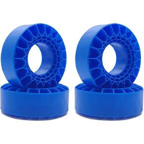 Super Soft 1.0 Inch Blue Silicone Rubber Inserts for 60-64 * 24-26mm Tires (for 60-64 * 24-26mm Tires)