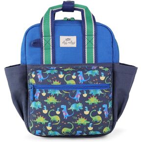 Itzy Ritzy Toddler Backpack - Daycare Bag - Features Adjustable Shoulder Straps, 2 Side Pockets & Spacious Interior with Wipeable Fabric Lining & Name Label, Ribbons & Roses Backpack