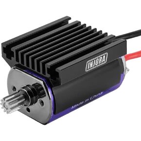 INJORA 180 PRO Brushed 48T Motor with Stainless Steel Pinion and Aluminum Heat Sink for TRX4M 1/18 RC Crawler Car Upgrade