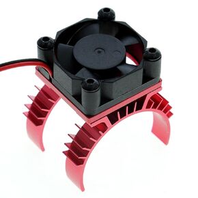 RC الألومنيوم سبيكة TT-02 مغاربي الحرارة الحرارية الحركي مع 5-6V تبريد مروحة أجزاء ل tamiya TT02 1/10 على الطريق التجول في سباق RACING (الأزرق)