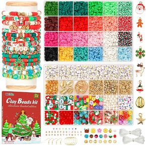 أساور سوار الصداقة Gionlion Merch ، 5200 PCS Clay Beads Make Make Make For Beginner ، DIY Arts and Crafts Teen Girl Gifts Toys for Vae 6-13