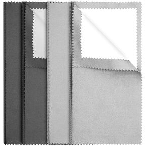 4Pcs Silver Polishing Cloth, Silver Jewelry Cleaner Cloth, Double-Sided Jewelry Polishing Cloths Silver Polishing for Sterling Silver Gold Platinum Jewelry, Silver Cleaning Cloth Keeps Shining