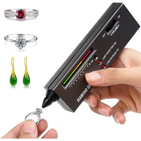 Dupeakya Professional Diamond Tester, Gem Tester Pen Portable Electronic Diamond Tester Tool for Jewelry Jade Ruby Stone