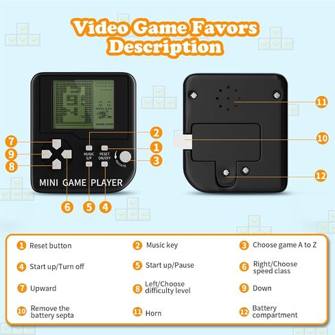 18PCS Video Game Party Favors Video Game Keychain 6 Colors Gamer Kids Party Favors Bulk Party Favors Party Supplies for Kids Classroom Prizes in Kuwait