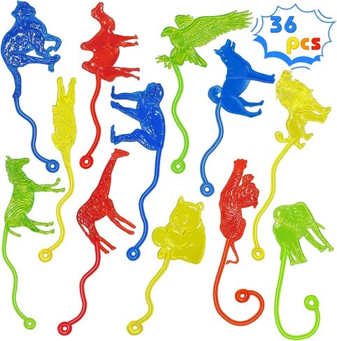 Sticky Hands Bulk 48 PCS Party Favors for Kids 4-8 8-12 Stretchy Sticky Hand Toy Easter Basket Stuffers Egg Fillers Goodie Bag Stuffers Treasure Box Toys for Classroom Prizes Birthday Party Supplies in Kuwait