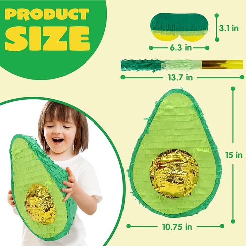 Cinco de Mayo Donkey Pinata for Kids Birthday Party ، (13 × 20 × 5 بوصات. in Kuwait
