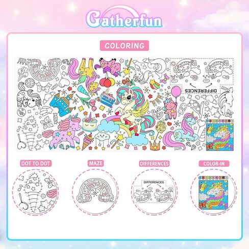 Gatherfun Hello Spring Giant Coloring Poster for Classroom - 31.5x72 Versatile Spring Activity Poster/Table Cover for School Parties,Birthday & Special Events Decoration in Saudi Arabia