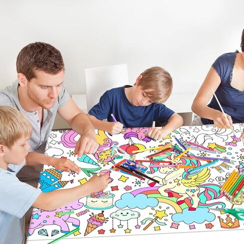 Gatherfun Hello Spring Giant Coloring Poster for Classroom - 31.5x72 Versatile Spring Activity Poster/Table Cover for School Parties,Birthday & Special Events Decoration in Saudi Arabia