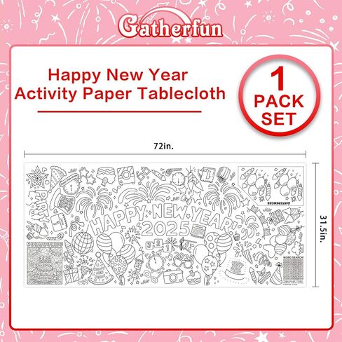 Gatherfun Hello Spring Giant Coloring Poster for Classroom - 31.5x72 Versatile Spring Activity Poster/Table Cover for School Parties,Birthday & Special Events Decoration in Saudi Arabia