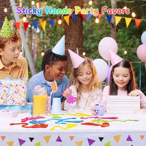 Sticky Hands Bulk 30 PCS Party Favors for Kids 4-8,8-12 Year Stretchy Sticky Hand Feet Goodie Bags Stuffers for Kids Small Mini Classroom Prizes Easter Basket Stuffers Bulk Birthday Party Slap Hand in Saudi Arabia