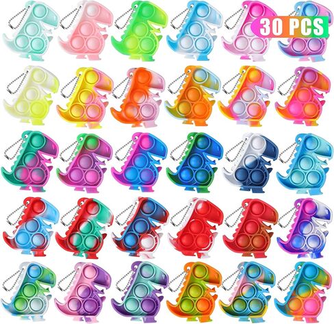 Pop Fidget Toys Bulk Its Party Favors for Kids 4-8 8-12 30 Pack Mini Pop Keychain It Fidget Toy Fidgets for Classroom Prizes for Kids Easter Basket Stuffers Egg Fillers Birthday Goodie Bag Stuffers in Kuwait