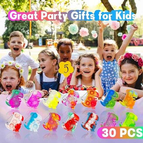Pop Fidget Toys Bulk Its Party Favors for Kids 4-8 8-12 30 Pack Mini Pop Keychain It Fidget Toy Fidgets for Classroom Prizes for Kids Easter Basket Stuffers Egg Fillers Birthday Goodie Bag Stuffers in Kuwait
