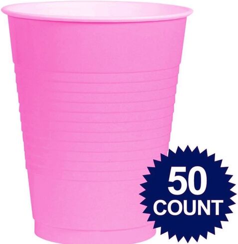 CUP 18OZ PL HI CT BRIGHT PINK (20/20) in Kuwait