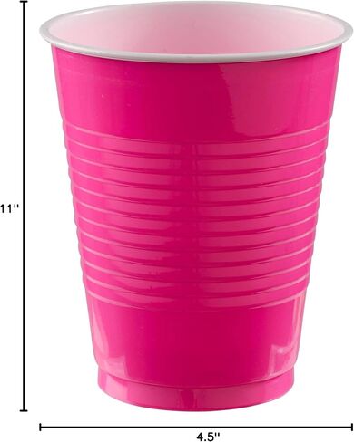 CUP 18OZ PL HI CT BRIGHT PINK (20/20) in Kuwait