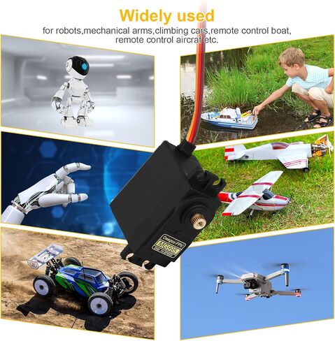 4PCS Servo Motor MG995 Control Angle180 Metal Gear Servo 20KG Digital High Speed Torque Servo Motor for Smart Car Robot Boat RC Helicopter in Kuwait