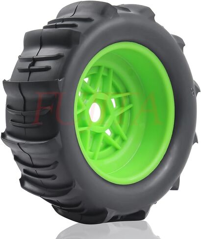 Fujita 1/7 1/8 RC Off-Road Truck Tyre Set Desert Beach Snow Tyre 140mm OD لـ TRX UDR 85086-4 ARRMA MOJAVE EXB YK4072 4073 YKDF7 TB7/17MM HEX (أبيض) in Kuwait