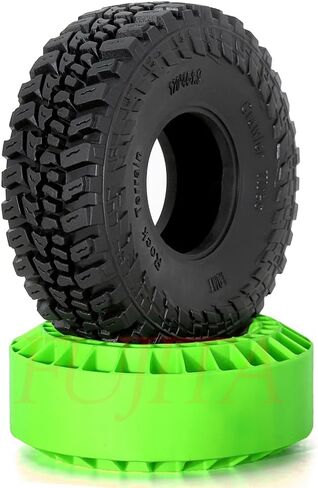 fujita 1.9" RC Crawler Tires & with Silicone Liner 120MM OD for 1/10 RC Crawler TRX4 Axial SCX10 II III Tamiya CC01 TRX6 AXI03007 90046 in Saudi Arabia