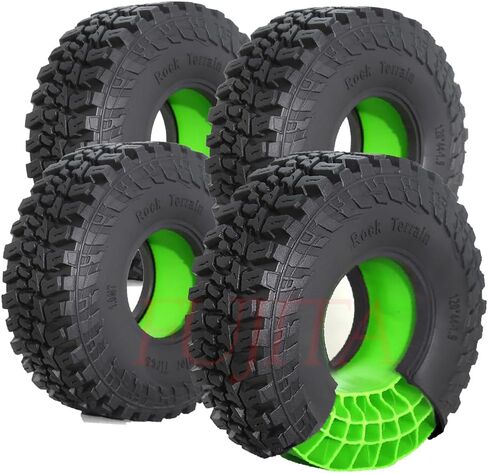 fujita 1.9" RC Crawler Tires & with Silicone Liner 120MM OD for 1/10 RC Crawler TRX4 Axial SCX10 II III Tamiya CC01 TRX6 AXI03007 90046 in Saudi Arabia