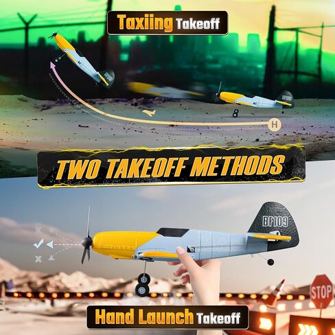 BEZGAR HQ089 RC Plane, Drones for Kids, 6-axis Gyro Remote Control Airplane, RC Helicopter, Easy Control for Beginners Toys with Colorful LED Navigation Lights in Saudi Arabia