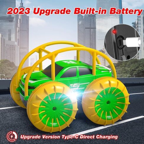 سيارة التحكم عن بعد Maxtronic البرمائية ، لعبة RC Cars القابلة لإعادة الشحن لعبة 360 درجة تقلب التناوب زاحف 15 كم/ساعة 4WD جميع التضاريس في الهواء الطلق لعبة داخلية للأطفال فتيات الفتيات 3-12 in Saudi Arabia
