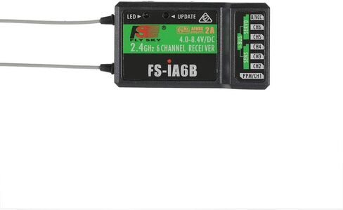 Flysky RC FS-iA6B Receiver 2.4G 6 Channel i-Bus PPM Receiver Compatible with Flysky FS-i6X / FS-i4 / FS-i6 / FS-i10 Radio Transmitter Remote Controller in Saudi Arabia