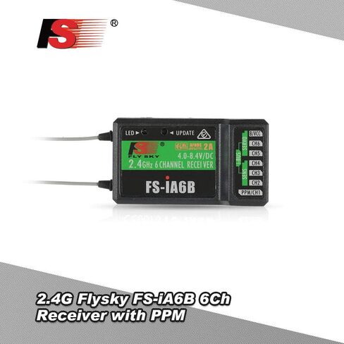 Flysky RC FS-iA6B Receiver 2.4G 6 Channel i-Bus PPM Receiver Compatible with Flysky FS-i6X / FS-i4 / FS-i6 / FS-i10 Radio Transmitter Remote Controller in Saudi Arabia