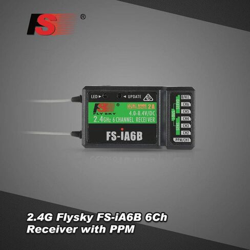 Flysky RC FS-iA6B Receiver 2.4G 6 Channel i-Bus PPM Receiver Compatible with Flysky FS-i6X / FS-i4 / FS-i6 / FS-i10 Radio Transmitter Remote Controller in Saudi Arabia