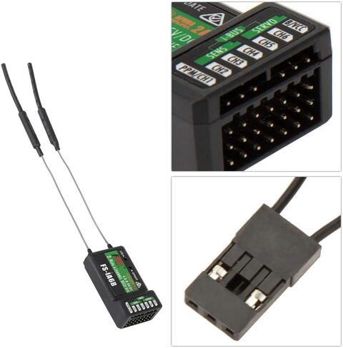 Flysky RC FS-iA6B Receiver 2.4G 6 Channel i-Bus PPM Receiver Compatible with Flysky FS-i6X / FS-i4 / FS-i6 / FS-i10 Radio Transmitter Remote Controller in Saudi Arabia