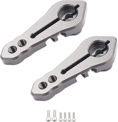 ألومنيوم RC Clamping 25T Servo Horn Productions for Standard Servo Motors for Traxxas TRX4 AXIAL SCX10 Tamiya 1/10 RC Crawler Truck (Black) in Kuwait