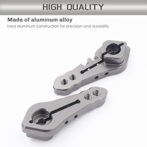 ألومنيوم RC Clamping 25T Servo Horn Productions for Standard Servo Motors for Traxxas TRX4 AXIAL SCX10 Tamiya 1/10 RC Crawler Truck (Black) in Kuwait