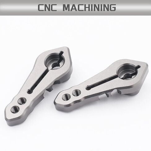 ألومنيوم RC Clamping 25T Servo Horn Productions for Standard Servo Motors for Traxxas TRX4 AXIAL SCX10 Tamiya 1/10 RC Crawler Truck (Black) in Kuwait