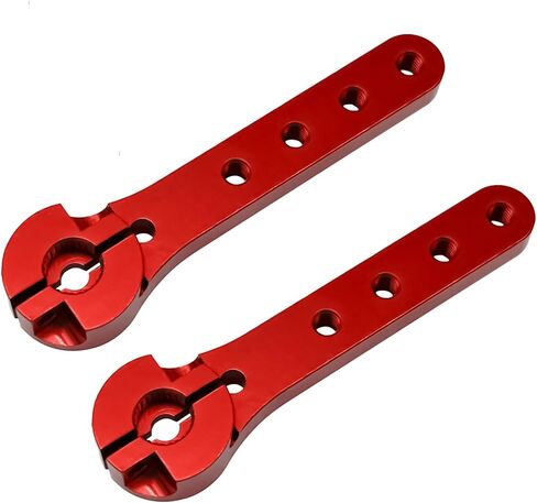 2pcs Servo Horn 56mm Metal 25T Metal Servo Arm Extension Servo Horn for 30-100CC Balsa Airplanes 1/10 RC Crawler Car Boat Futaba HSP Wltoys Axial SCX10 Parts in Saudi Arabia