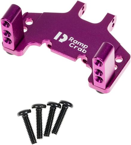 RampCrab Servo Mount Bracket for SCX24 AX24, Adjustable Servo Mount Bracket, 1/24 RC Car Steering Servo Mount for Axial SCX24 Bronco Deadbolt JLU Gladiator C10 Upgrade Parts, Brass, Black in Kuwait