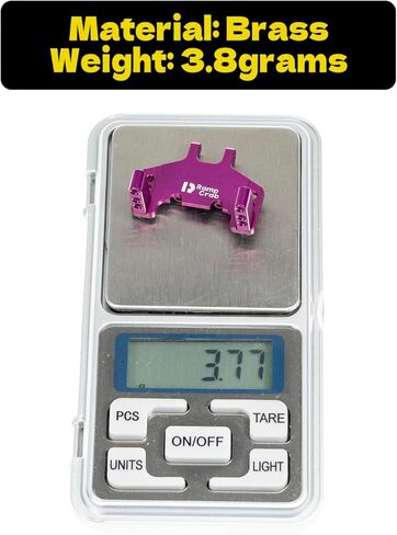 RampCrab Servo Mount Bracket for SCX24 AX24, Adjustable Servo Mount Bracket, 1/24 RC Car Steering Servo Mount for Axial SCX24 Bronco Deadbolt JLU Gladiator C10 Upgrade Parts, Brass, Black in Kuwait