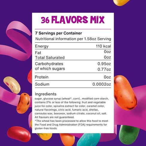 The Jelly Bean Planet, Gourmet Jelly Beans Gift 12 Pack - 36 Huge Natural Fruit Flavors, Seasonal, Birthday, Easter Candy, Plant Based Colors - Gluten Free, Fun Bulk Sweets Assortment in Saudi Arabia