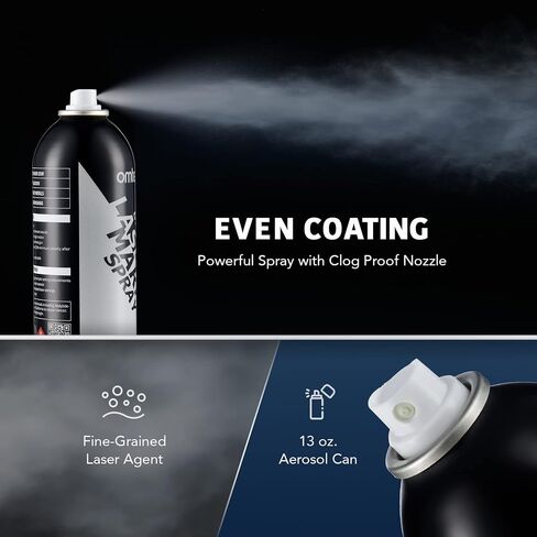 رذاذ وضع علامة ليزر Omtech ، سائل علامة ليزر معدني لـ CO2 Laser Engravers ، رذاذ أسود عالي على النقيض من Aerosol على النقيض من الفولاذ المقاوم للصدأ من الألومنيوم. in Kuwait