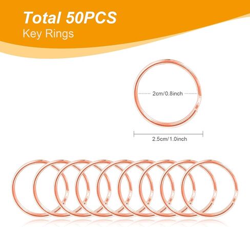 100PCS Swivel Snap Hooks with Key Rings, Premium Metal Swivel Lobster Claw Clasps Assorted Sizes (Large, Medium, Small) for Keychain Clip Lanyard, Jewelry Making, Crafts, Silver in Kuwait