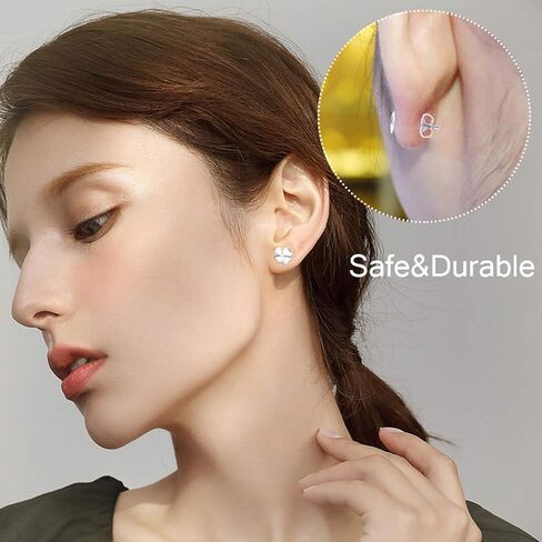 450PCS Earring Posts Stainless Steel Flat Pad,Hypoallergenic Stud Earrings with Butterfly and Rubber Bullet Earring Backs for Jewelry DIY Making Findings (Silver) (Silver) in Kuwait