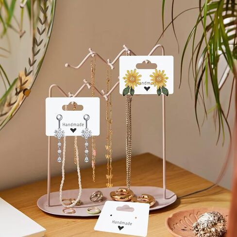 بطاقات حلق Joycraft - 100pcs kraft arring arring بطاقات الحامل ، 2 "× 1.3" بطاقات ورقية فارغة مع فتحتين ، بطاقات عرض المجوهرات للبيع ، قرط معلق ، مجوهرات ، حرف DIY ، تجارة التجزئة in Saudi Arabia