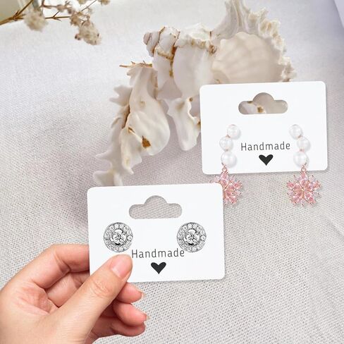 بطاقات حلق Joycraft - 100pcs kraft arring arring بطاقات الحامل ، 2 "× 1.3" بطاقات ورقية فارغة مع فتحتين ، بطاقات عرض المجوهرات للبيع ، قرط معلق ، مجوهرات ، حرف DIY ، تجارة التجزئة in Saudi Arabia