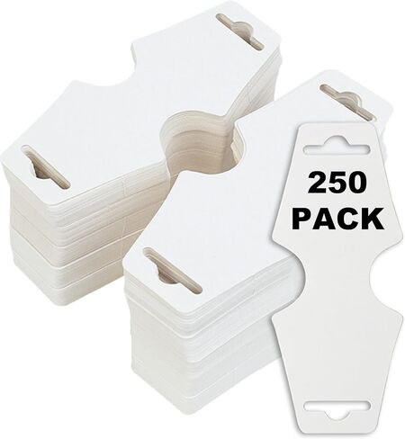 250 PackNecklace & Bracelet Display Cards - Easy & Simple Jewelry Display, Bulk 250 Pack White in Saudi Arabia