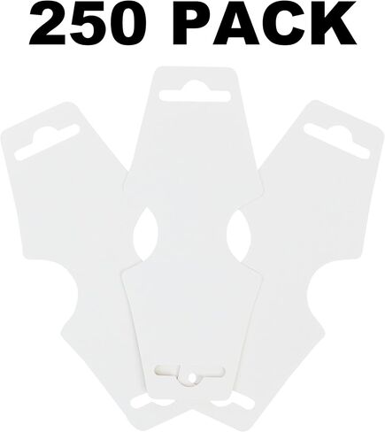 250 PackNecklace & Bracelet Display Cards - Easy & Simple Jewelry Display, Bulk 250 Pack White in Saudi Arabia