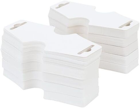 250 PackNecklace & Bracelet Display Cards - Easy & Simple Jewelry Display, Bulk 250 Pack White in Saudi Arabia