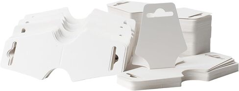 250 PackNecklace & Bracelet Display Cards - Easy & Simple Jewelry Display, Bulk 250 Pack White in Saudi Arabia