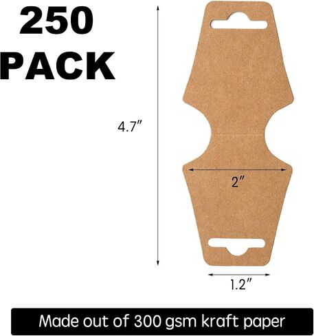 250 PackNecklace & Bracelet Display Cards - Easy & Simple Jewelry Display, Bulk 250 Pack White in Saudi Arabia