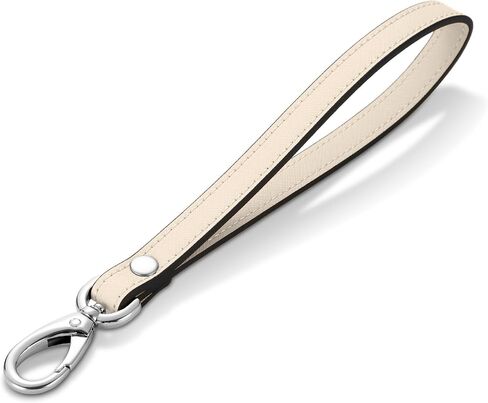 Wristlet Strap, Genuine Leather Wrist Lanyard Hand Strap Replacement for Wallet Purse Clutch Pouch Phone ID Badge in Saudi Arabia