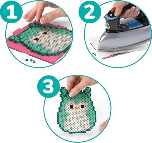 Perler Squishmallows Fused Bead Activity Kit with 5 Unique Patterns, Finished Project Sizes Vary, Multicolor 4393 Pieces in Kuwait