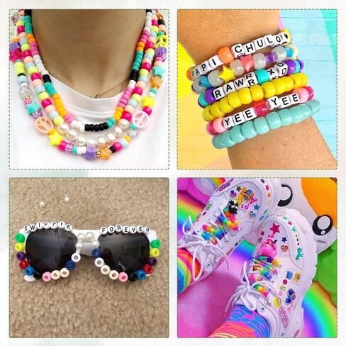 Quefe 64 Colors 2350pcs Pony Beads Bracelet Making Kit Kandi Bead in Saudi Arabia