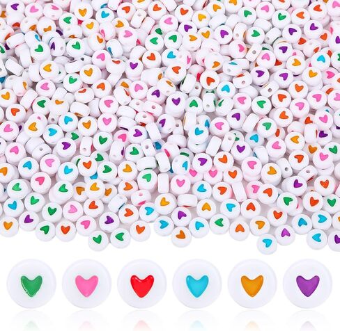 Augshy 700Pcs Star Pony Beads, Large Hole Star Shape Spacer Beads Rainbow Beads for Birthday 4th of July Pride Party Decorate Jewelry Making Necklace Friendship Hair Beads in Kuwait